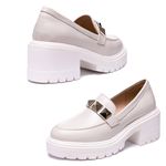 Mocassim Nungwi Couro Off White