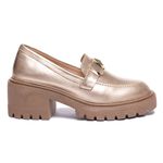 Mocassim Muyuni Couro Ouro Light