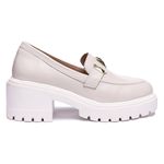 Mocassim Muyuni Couro Off White