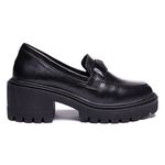 Mocassim Muyuni Couro Preto