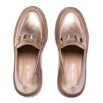 Mocassim Muyuni Couro Ouro Light