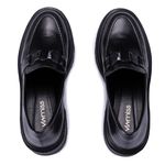Mocassim Muyuni Couro Preto