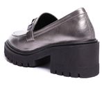 Mocassim Muyuni Couro Inox