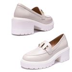 Mocassim Muyuni Couro Off White
