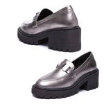 Mocassim Muyuni Couro Inox