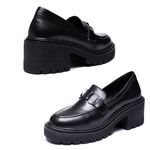 Mocassim Muyuni Couro Preto