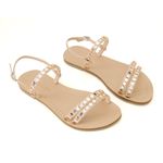 Sandália Rasteira Clarim Marfim