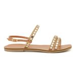 Sandália Rasteira Clarim Whisky