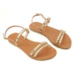 Sandália Rasteira Clarim Whisky