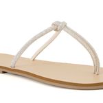 Sandália Rasteira Lume Marfim