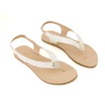 Sandália Rasteira Serena Off White