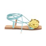 Sandália Rasteira Ibiza Celeste Lima