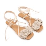Sandália Rasteira Ibiza Off White