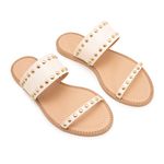 Sandália Rasteira Veneza Off White
