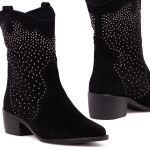 Bota Western Texas Fort Worth Rain Preto