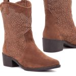 Bota Western Texas Fort Worth Rain Caramelo