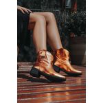 Bota Western Mississippi Ocean Springs Couro Orange