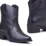 Bota Western Mississippi Ocean Springs Couro Preto