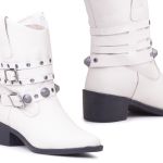 Bota Western Tennessee Memphis Couro Off White