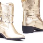 Bota Western Tennessee Lynchburg Couro Ouro