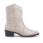 Bota Western Texas Grapevine Couro Croco Gelo