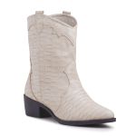 Bota Western Texas Grapevine Couro Croco Gelo