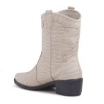 Bota Western Texas Grapevine Couro Croco Gelo