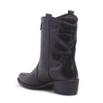 Bota Western Texas Grapevine Couro Croco Preto