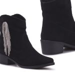 Bota Western Mississippi Cleveland Camurça Preto Cr
