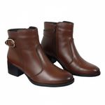 Bota Lira em Couro Madeira