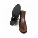 Bota Lira em Couro Madeira