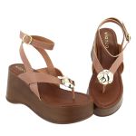 Sandalia Anabela Mel Mocha Mousse