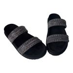 Papete FlatForm Rubi Palmilha em Camurça Preto