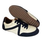 Tenis Retro Eudora Off White com Marinho