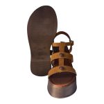 Sandalia Anabela Lua Camurça Carvalho