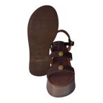 Sandalia Anabela Lua Camurça Terra