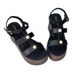 Sandalia Anabela Lua Preto