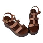 Sandalia Anabela Lua Mocha Mousse