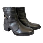Bota Elisa em Couro Preto