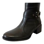 Bota Elisa em Couro Preto