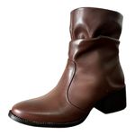 Bota Dani em Couro Café