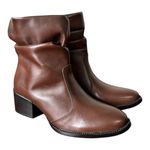 Bota Dani em Couro Café