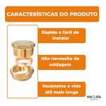 Kit 2 Tampão Fácil 22 mm Sem Solda Coletor Placa Solar 3/4