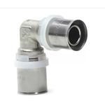 COTOVELO 20X20 MM TUBO PEX MULTICAMADAS PRENSAR JOELHO 90 