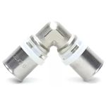 COTOVELO 20X20 MM TUBO PEX MULTICAMADAS PRENSAR JOELHO 90 