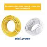 COTOVELO 20X20 MM TUBO PEX MULTICAMADAS PRENSAR JOELHO 90 