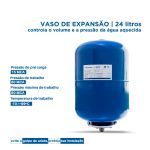 VASO DE EXPANSÃO 24L VERTICAL VIAPRESS
