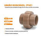 UNIÃO SOLDÁVEL 50mm PVC 1. 1/2 ÁGUA FRIA ViaPress