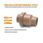 VÁLVULA DE RETENÇÃO PVC 1.1/2'' – 50mm ViaPress