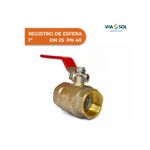 REGISTRO DE ESFERA VÁLVULA 1 POLEGADA LATÃO PASSAGEM ALAVANCA 